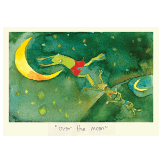 Over the Moon Card
