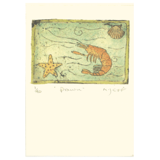 Prawn card by Melanie Epps