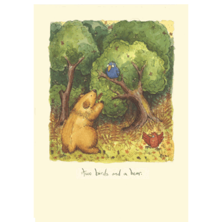Two Birds And A Bear Card