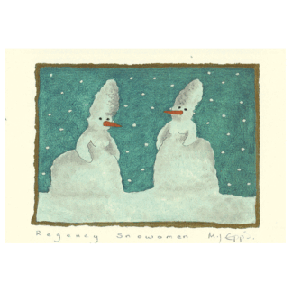 Regency Snowmen Christmas card
