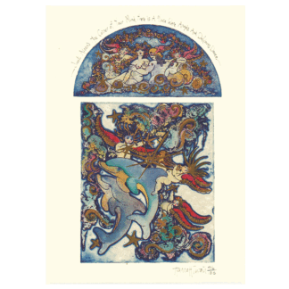 Angels and Dolphins card by Hannah Swain