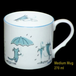 Anita Jeram mug chat bleu