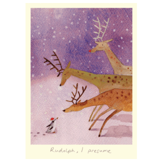Rudolph, I Presume Christmas card