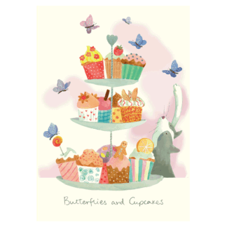 Butterflies and Cupcakes card