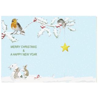 Robin in the Snow Christmas Inserts