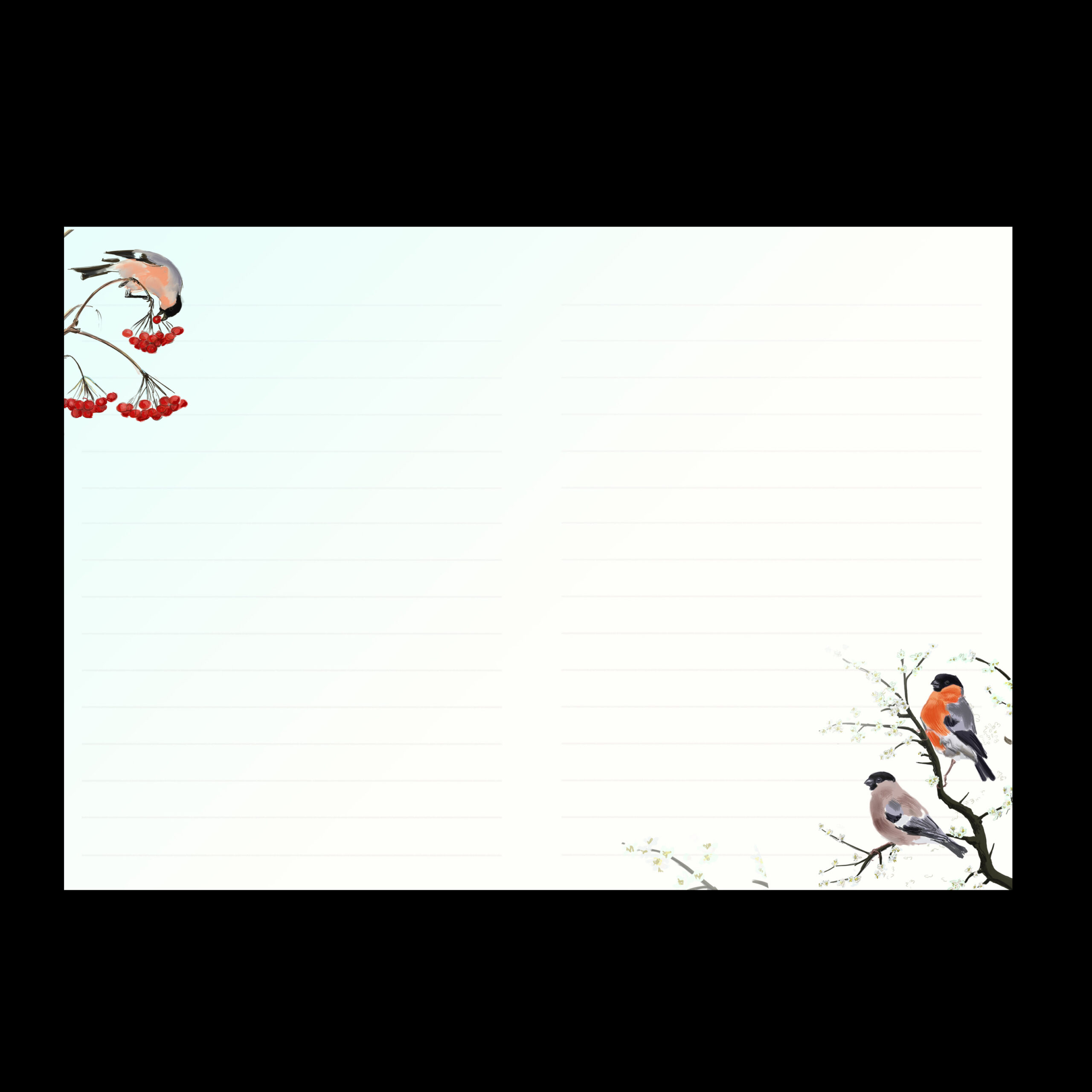 Bull finches Julian Williams Artist